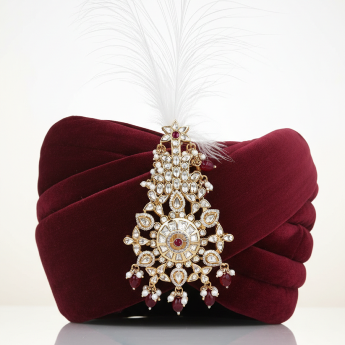 Kalgi on Turban - Low Angle