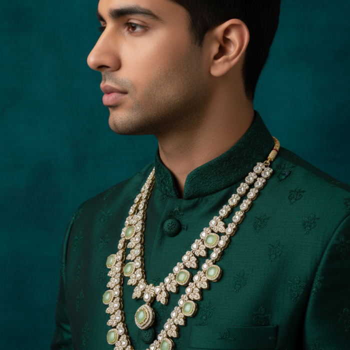 Sherwani Look - Profile View Sherwani Look - Profile View