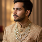 Sherwani Model Angle 2 (Profile)