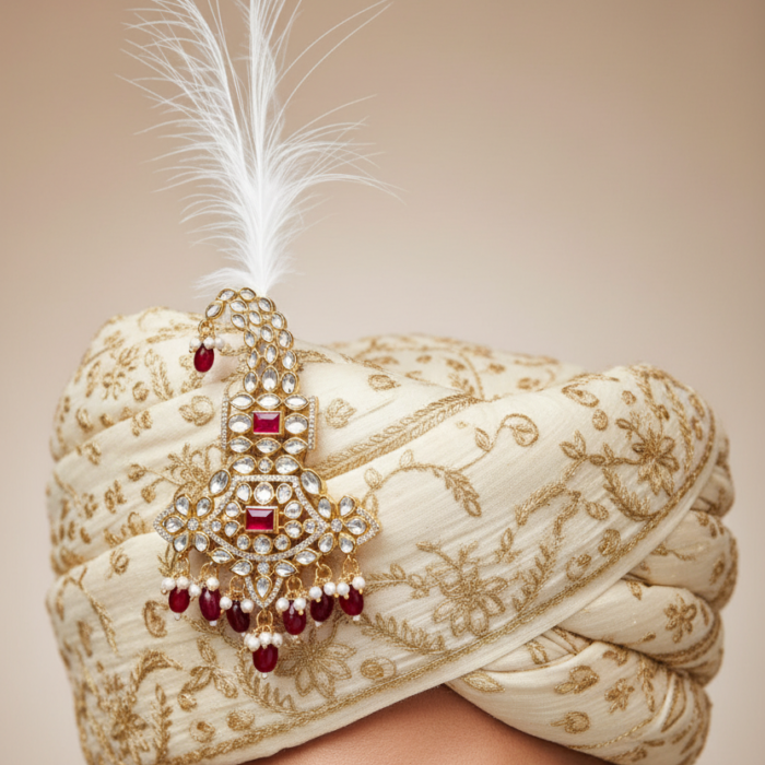 Turban Kalgi High Angle View Turban Kalgi High Angle View